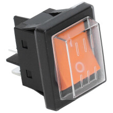 Interrupteur étanche 4 broches marche/arrêt en ABS, type bateau, avec couvercle, pour appareils électriques 125/250 V CA