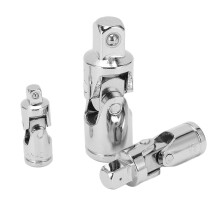 3-teiliges Set mit Universalgelenk-Steckschlüsseladaptern (1/4 Zoll, 3/8 Zoll, 1/2 Zoll) aus Chrom-Molybdän-Stahl
