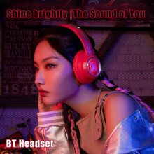 ZOMBIESCAT Wireless Headphone BT5.1 Earphone Lightweight and Ergonomic Design Low Latency Noise Cancellation Cool Lighting Effects Long Battery Life