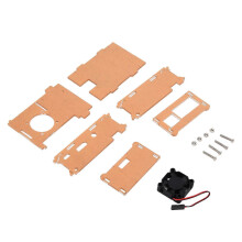 Kühlgehäuse aus Acryl mit Lüfter zur Wärmeableitung und zum Schutz des Motherboards für Raspberry Pi 3