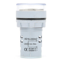 AD16–22DHZ Frequenzmesser 20–75 Hz Frequenzanzeigeleuchte Panelmeter Monitor Weiß