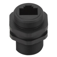 Ethernet-Netzwerkkabel-Steckverbinder, gerader Durchgangsstecker, IP68 wasserdicht, CAT6-Buchse auf RJ45-Buchse, Kabelverlängerung für Starlink