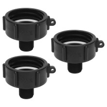 3Pcs IBC Tank Connector G3/4 Thread ABS Plastic Drain Adapter Replacement Valve FittingS60x6