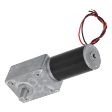 Moteur à engrenage à vis sans fin autobloquant à turbine, machine de réduction électrique en aluminium moulé sous pression 12V 80 tr/min