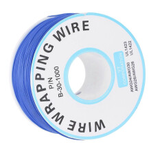 Omwikkeldraad printplaat vliegende draad koperen enkeladerige elektronische verbindingskabel blauw