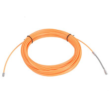 Draadinrijger, draadtrekker, draadinrijggereedschap, kabeltrekker voor door de muur, oranje, 30 m / 98,4 ft