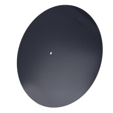 Acryl draaitafelmat vermindert ruis, verbetert de geluidskwaliteit, antistatische slipmat voor LP-platen (12 inch, zwart).
