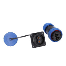 Wasserdichter quadratischer 4-Loch-Steckverbinder IP68 Luftfahrt-Stromanschluss 250V 45A für Kabel LP28