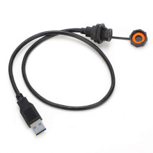 Wasserdichter USB-Anschluss IP68 TYPEC Buchse USB3.0 Stecker mit Kabelbuchse E10TPCBFF/U3AM (1 Meter)