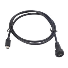Wasserdichter USB-Anschluss, Gewinde, Stecker, Einbaubuchse, Industriebedarf E10TPC-TA-M/TPC-AM(1M)
