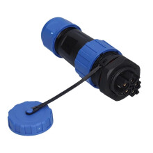 Waterdichte connector met borgmoer IP68 luchtvaartstroomaansluiting voor kabeldraad LP20