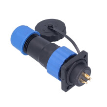 Waterdichte stekkerdoos, vierkante luchtvaartstroomconnector, aansluitklemadapter AC 380V SP203-pins
