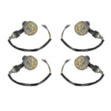 x LED 6V amberkleurige richtingaanwijzers voor motorfietsen
