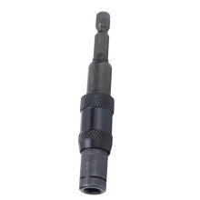 Impact Tough snelwissel bithouder zelfvergrendelende schroevendraaierverlengstang 1/4 inch zeskantschacht zwart