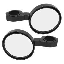 Rétroviseurs latéraux ronds en alliage d'aluminium noir réglables pour UTV Polaris RZR 900 XP 1000, fixations de 1,75 po