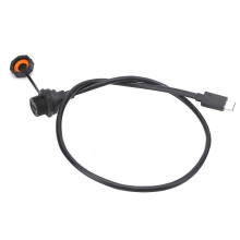 Wasserbeständiger Typ-C-Stecker IP67 TYPEC Buchse Stecker mit Kabelbuchse E10TPCTFF/TPCAM (1 Meter) 1 m
