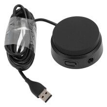 USB naar 3,5 mm geluidskaartcontroller voor QC35 hoofdtelefoonkabel, gamecontroller, 96 kHz/24 bit, draagbare volumeversterker