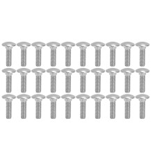 30 stuks M8x1.25 schroefbouten A2 roestvrij staal met vierkante kop en grove schroefdraad DIN603M8x30