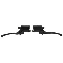 Conjunto de palanca de cilindro maestro de embrague y freno hidráulico negro para motocicleta con manillar de 1 pulgada.
