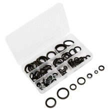 90-teiliges Sortiment an O-Ring-Unterlegscheiben aus Gummi, Eisen und verzinktem Stahl für flache und runde Dichtungen