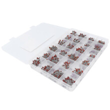 960 stuks keramische condensatoren voor in-line doe-het-zelf elektronische componenten 2PF-0.1UF, assortiment van 24 waarden