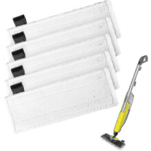Set van 5 EasyFix stoomreinigerpads, compatibel met Karcher SC2-SC5 (SC3/SC4/SC5).