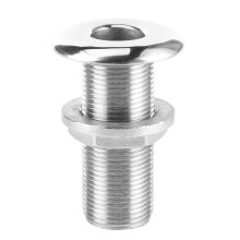 316 Stainless Steel Thru Hull Water Drain Hose Barb Hardware Fittings for Rowing Boats Yacht1/2in Inner Diameter for 2in Boat Hose