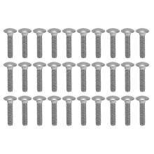 30 stuks M8x1.25 schroefbouten A2 roestvrij staal met vierkante kop en grove schroefdraad DIN603M8x40