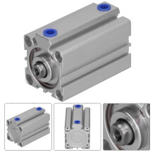Thin Air Cylinder Aluminum Dual Acting Bearing Guide Pneumatic Accessories PT1/8 Bore 32mmSDA32X75