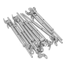 Edelstahl-Kabelgeländer-Set, verstellbarer Winkel, Kabelgeländer-Hardware-Set für Treppengeländer, 1/8