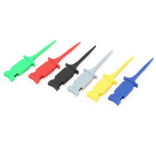 6-delige testhaakjesset voor mini-IC-testclips (PA, meerdere kleuren) voor reparatie en onderhoud