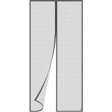 Magnetic Mosquito Net Door Curtain 36x82 Inch/90x210cm Black Grey Easy Install