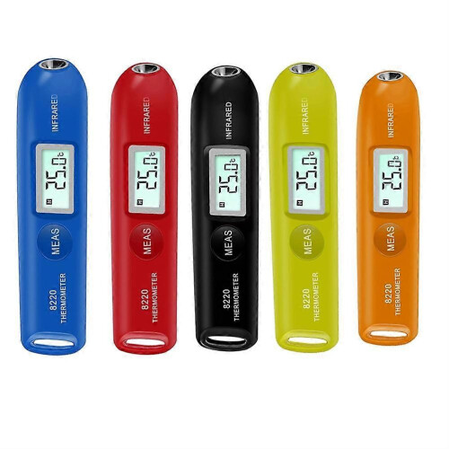 Mini termometro digitale a infrarossi senza contatto con display LCD, portatile e tascabile. 1