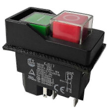 Interrupteurs électromagnétiques et à bouton-poussoir 220 V à 5 broches KJD17 pour outils de jardin européens