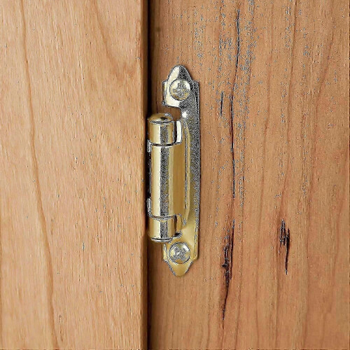 Cabinet Hinges - Self-closing Brass Flush Hinges (10 Pairs)l 2