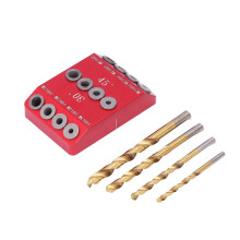 Kit de perforación con localizador de agujeros, plantilla para agujeros de bolsillo multiángulo de 30, 45 y 90 para madera.