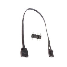Voor 4-pins RGB naar standaard ARGB 3-pins 5V adapterconnector RGB-kabel 25 cm
