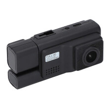 3 Channel Dash Cam 2.0in Screen 1080P Infrared Night Vision 24 Hours Parking Mode Loop Recording 170 Deg Wide Angle Dash Cam