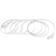 Ethernetkabel CAT6 Gigabit 8-aderig getwist paar netwerkjumper platte koperdraad, 2 meter
