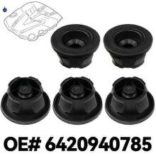 5x Motorabdeckung Gummilager Foliendämpfer für W204 C204 S204-6420940785
