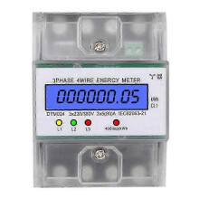 3-fasen 4-draads 220/380V 5-80A digitale energiemeter voor DIN-railmontage, kWh-meter