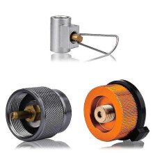 Juego de adaptadores para recarga de cartuchos de butano, convertidor de cartuchos de butano y adaptador de recarga de gas para tiendas de campaña.