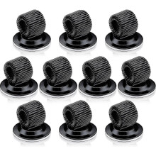 10 Stiftclips aus Stahl mit verstellbarer Federschlaufe und starkem Klebstoff, langlebiger Schreibtisch-Organizer (10er-Pack)