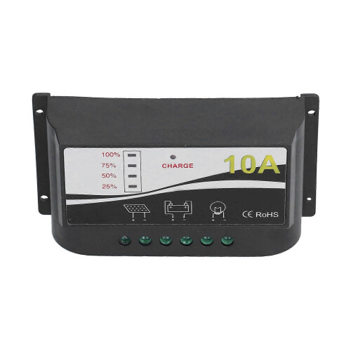 Solar Charge Controller Regulator Durable ABS Housing Solar Panel Charger Discharge Regulator 12V 24V 2
