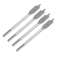 4-delige spadeboor set met platte boor van hoogwaardig koolstofstaal, handgereedschap voor houtbewerking, 19 mm