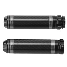 stuks motorfiets stuurhandvatten van koolstofvezel, corrosiebestendig, waterdicht, universeel voor 7/8 inch sturen (titanium)