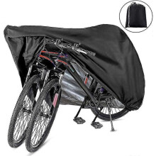 Bike Cover For 2 Or 3 Bikes Outdoor Waterproof Bicycle Covers Rain Sun Uv Dust Wind Proof With Lock Hole For Mountain Road Electric Bike Heavy Duty Bi