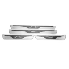 4 piezas de molduras protectoras para el umbral de la puerta del coche, compatibles con Harrier Venza XU80 2020 y 2021.