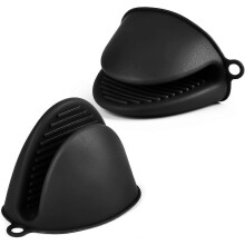 Hittebestendige siliconen ovenhandschoenen-Antislip wanten voor bakken, barbecue?n en koken (2 stuks)