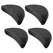 Healifty 2 paia di solette in spugna morbida, tappi per le dita dei piedi, regolabili per scarpe di grandi dimensioni (nero)